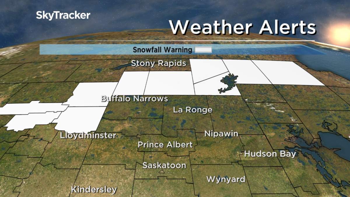Environment Canada has issued a snowfall warning in parts of northern Saskatchewan.