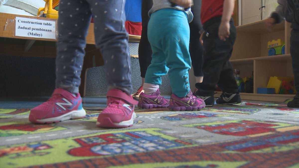 File photo of children at daycare. Public daycare workers in Montreal and Laval are on a two-day strike.