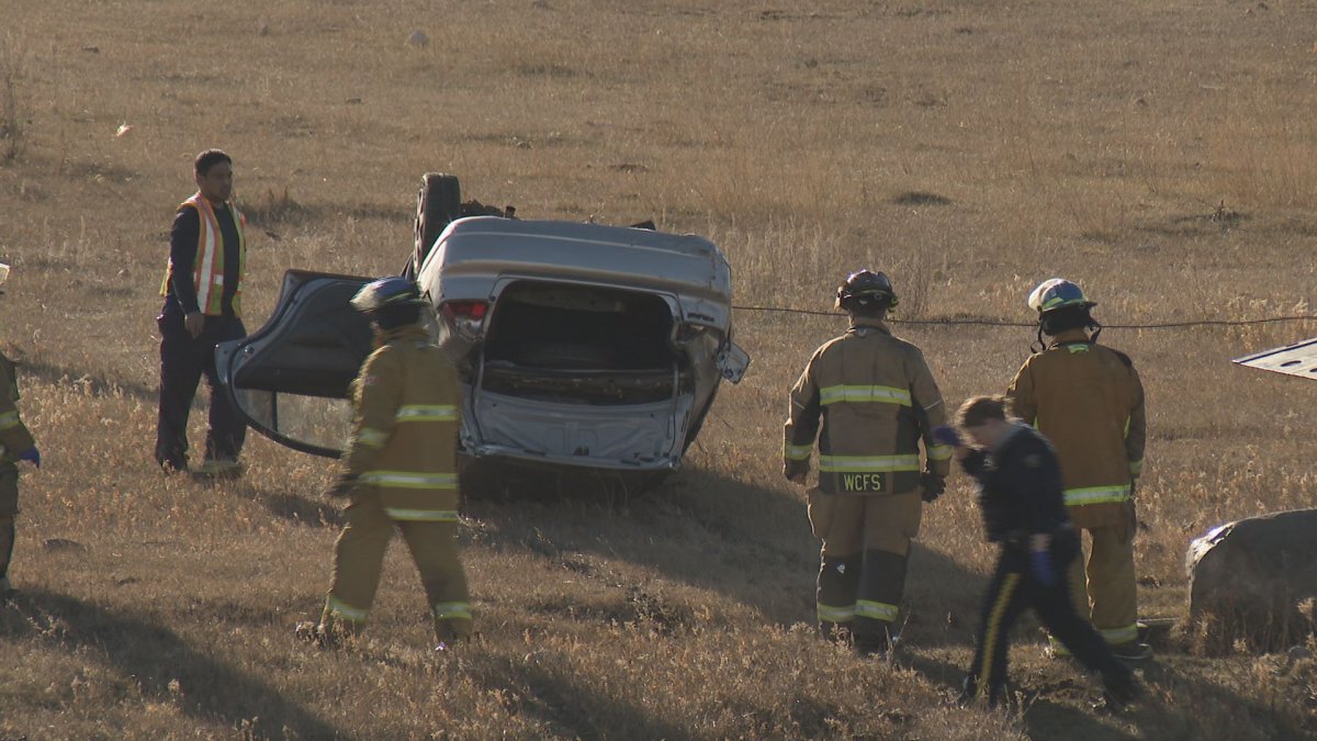 Emergency crews responded to a single vehicle rollover Saturday.
