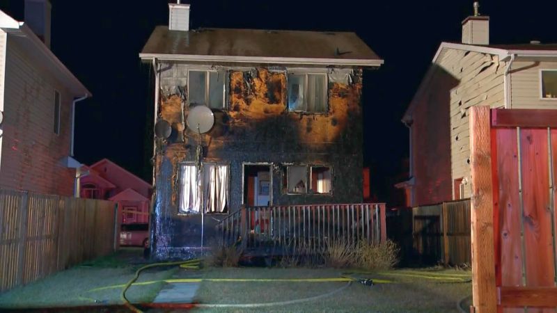 Members of the Calgary Fire Department were called to a house fire in the 100 block of Tarington Green N.E. on Monday, Oct. 16, 2017. 