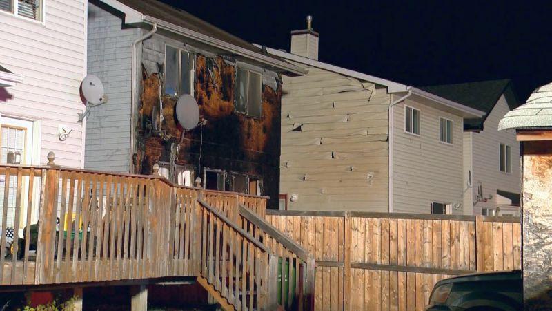 Members of the Calgary Fire Department were called to a house fire in the 100 block of Tarington Green N.E. on Monday, Oct. 16, 2017.
