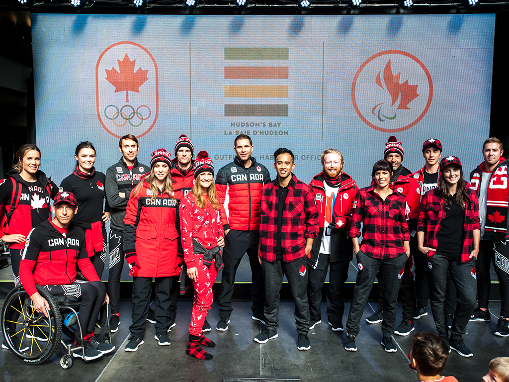 The Team Canada Collection that will outfit Canadian athletes at the upcoming Olympic and Paralympic Winter games in Pyeong Chang.