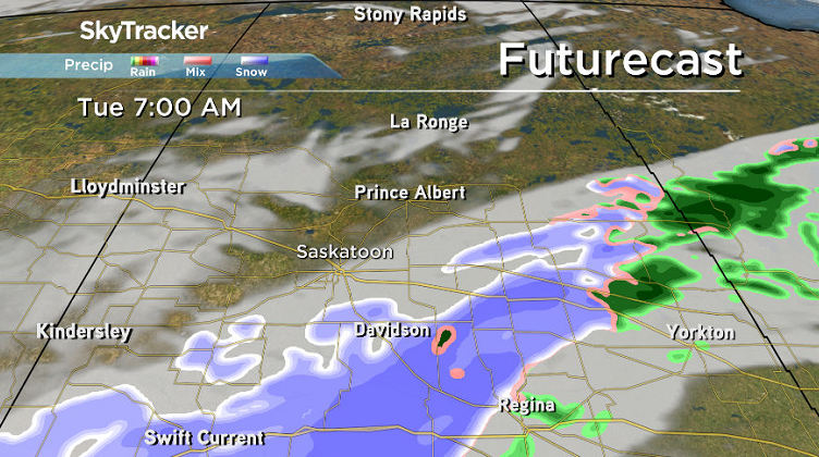 Saskatoon weather outlook: snow and strong wind blast into Sask