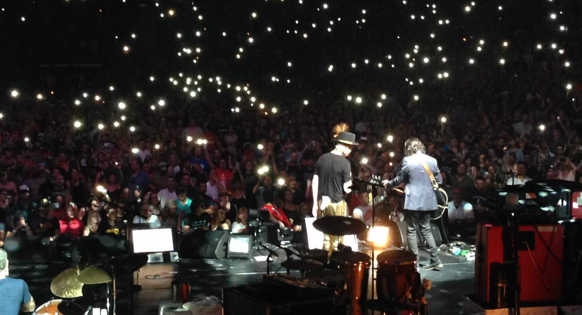 Global National correspondent Mike LeCouteur took this photo of The Tragically Hip at a show in Ottawa on Aug. 18, 2016.