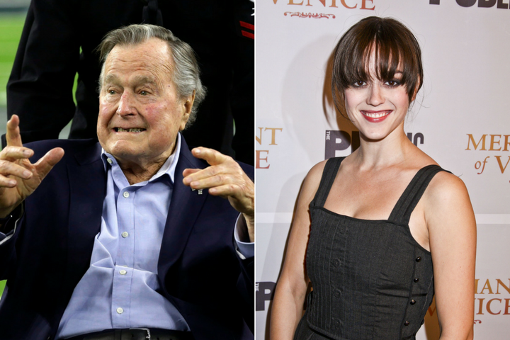 Actress Heather Lind accused George H.W. Bush of inappropriate touching.