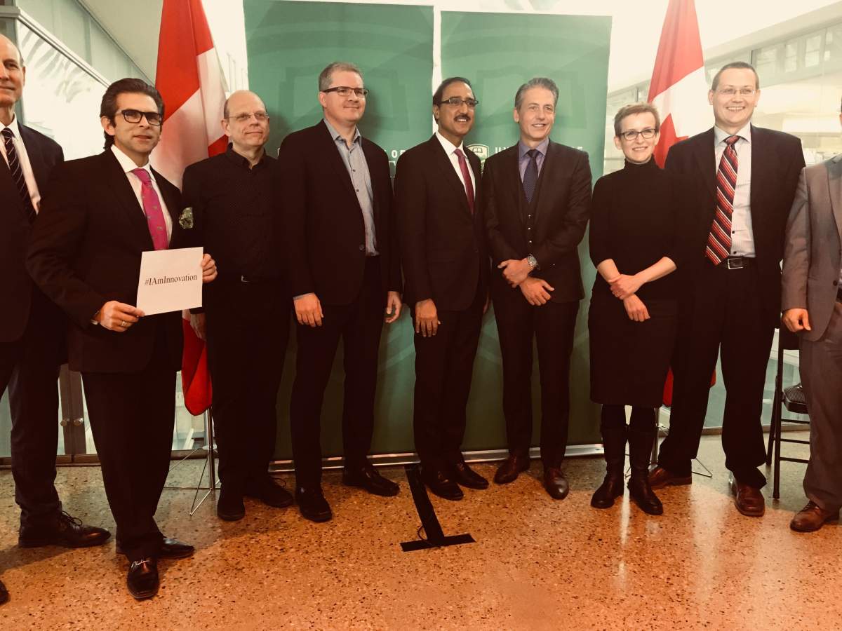 The federal government announces funding towards research equipment at the University of Alberta, Thursday, Oct. 12, 2017. 