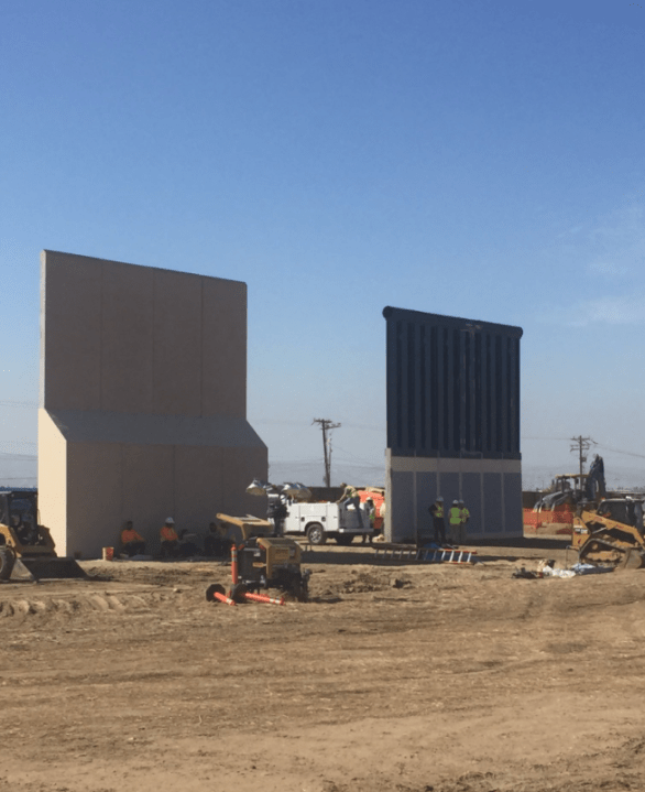 PHOTOS: Prototypes of Donald Trump’s border wall are now up - National ...