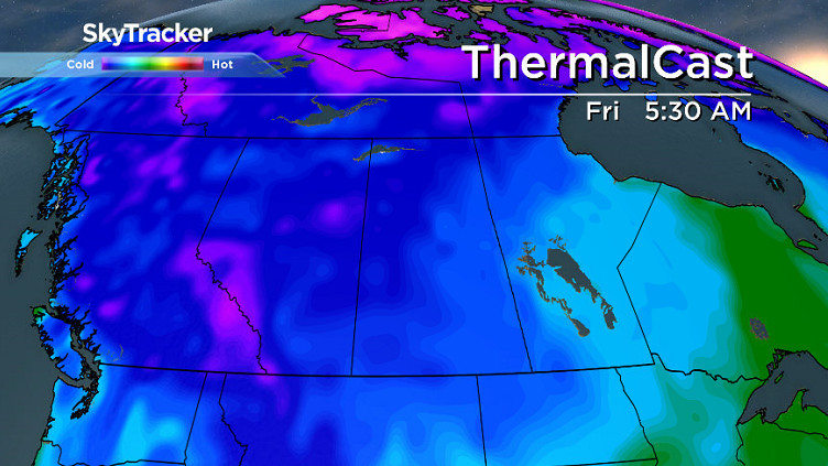 We hit rock bottom again on Friday with minus double digit wind chills possible again in the morning
