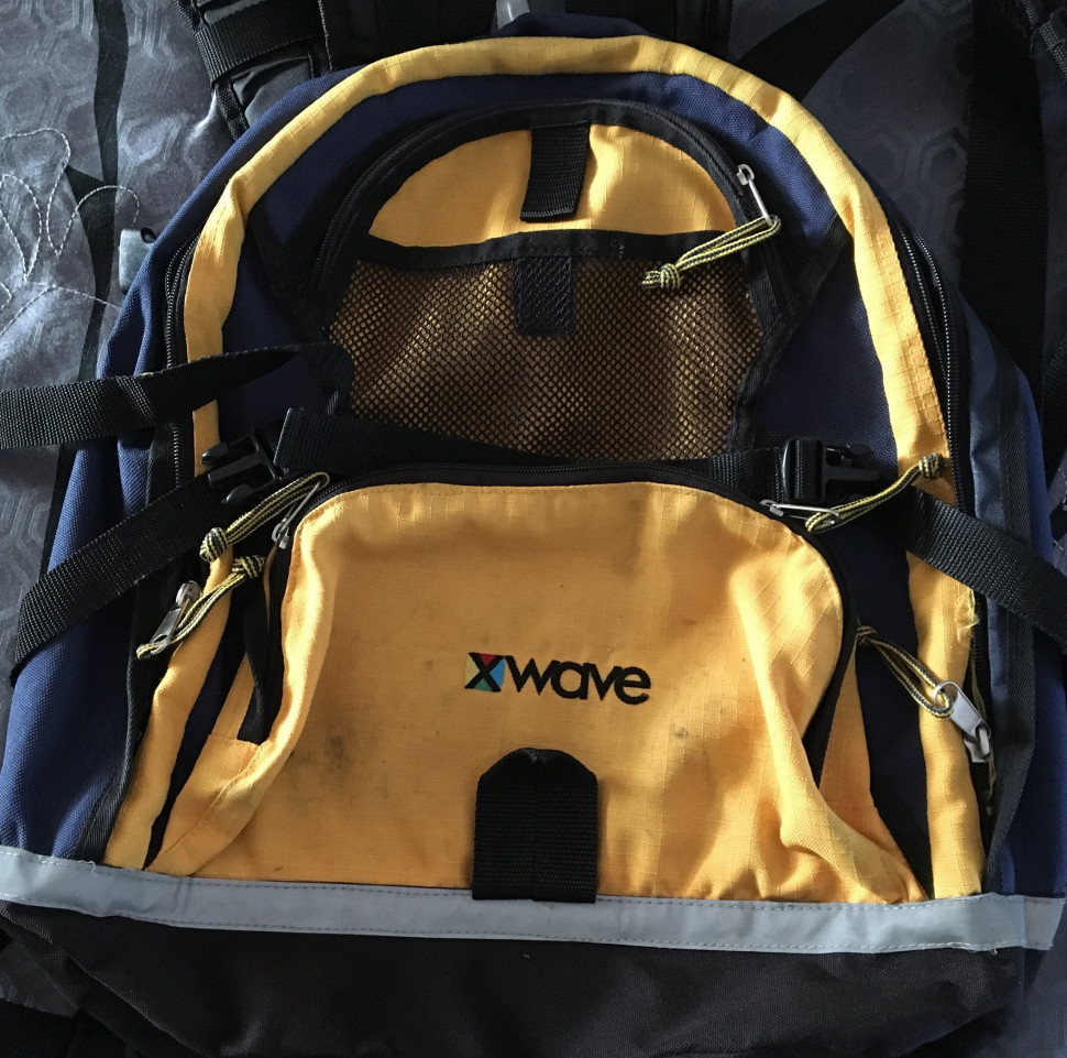 When she was last seen, Mackenzie was wearing a navy blue sweater, and was carrying a dark coloured backpack with yellow writing on it.