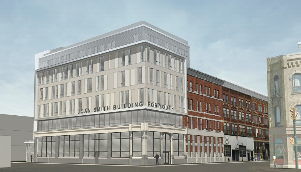 A rendering of the upcoming Joan's Place building at Richmond and York streets.