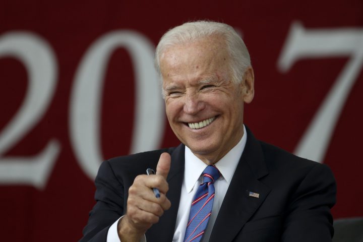 Joe Biden at Harvard University in May 2017.