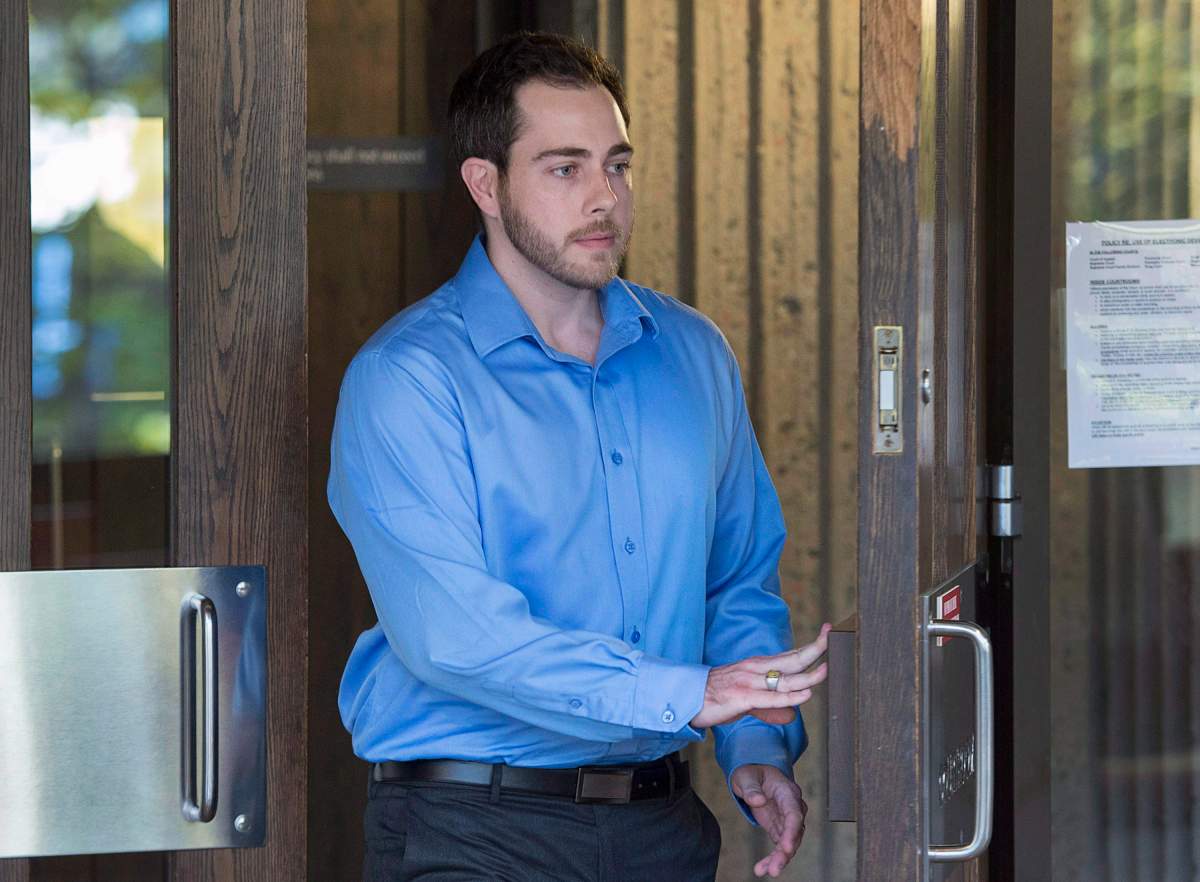Christopher Garnier is seen in Nova Scotia Supreme Court in October 2017.