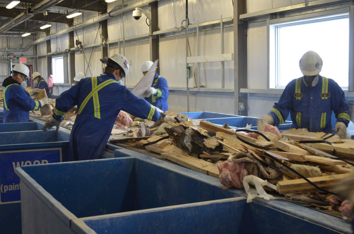 The Edmonton Waste Management Centre's construction and demolition area, October 2017.