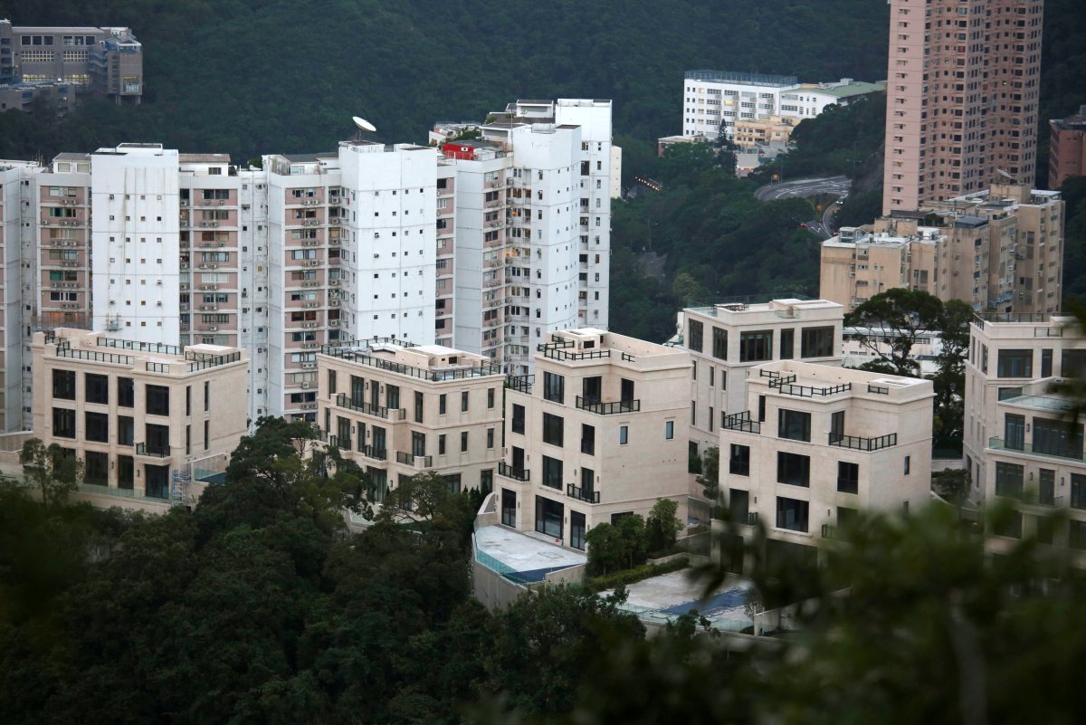 A general view of Mount Nicholson project developed by Wheelock and Company, with one of the four-bedroom houses sold for USD $148.7 million, in Hong Kong, China.