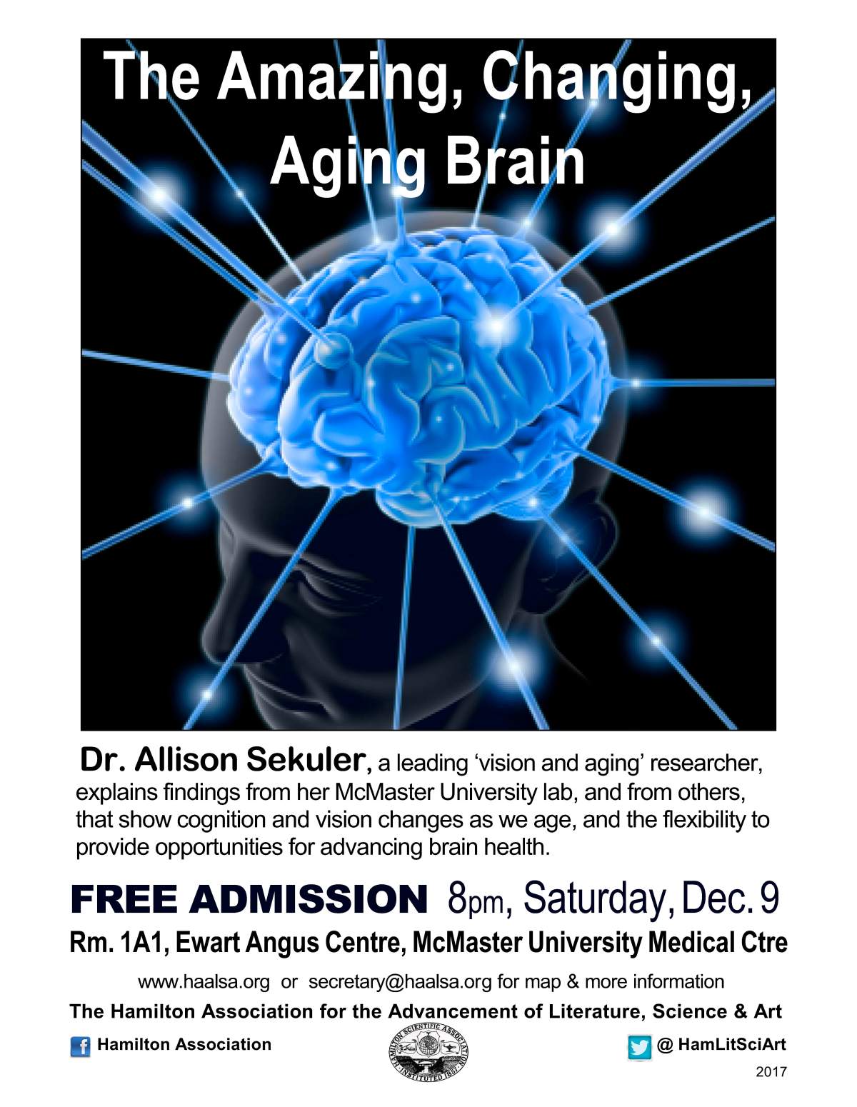 Free public talk: The Amazing, Changing, Aging Brain - image