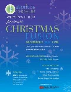 Esprit de Choeur Women’s Choir presents Christmas Fusion - image