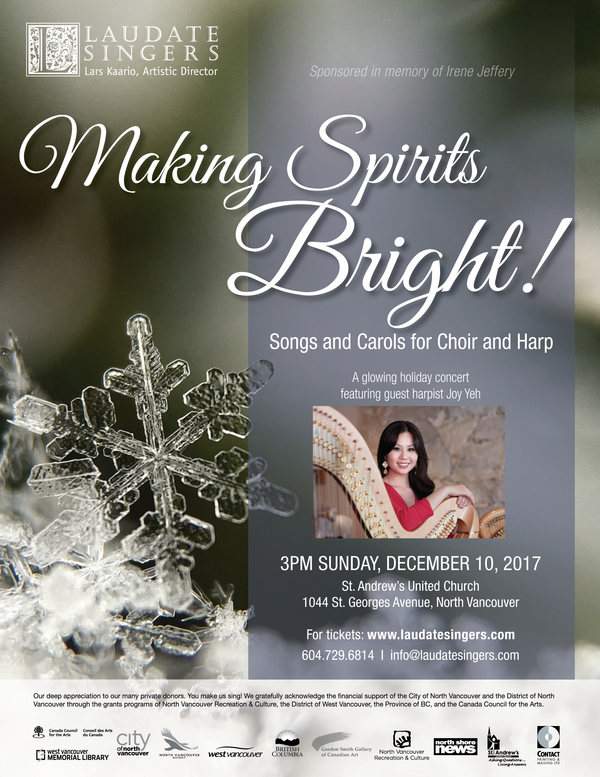 Making Spirits Bright! Songs and Carols for Choir and Harp - image