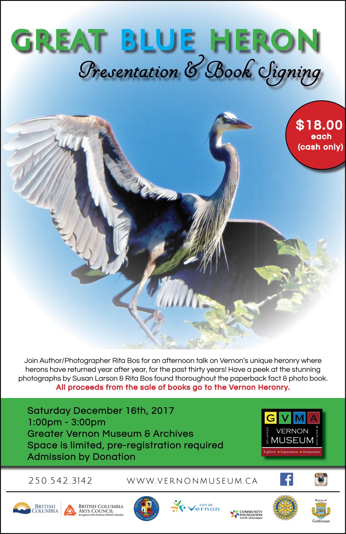 The Great Blue Heron Presentation & Book Signing - image