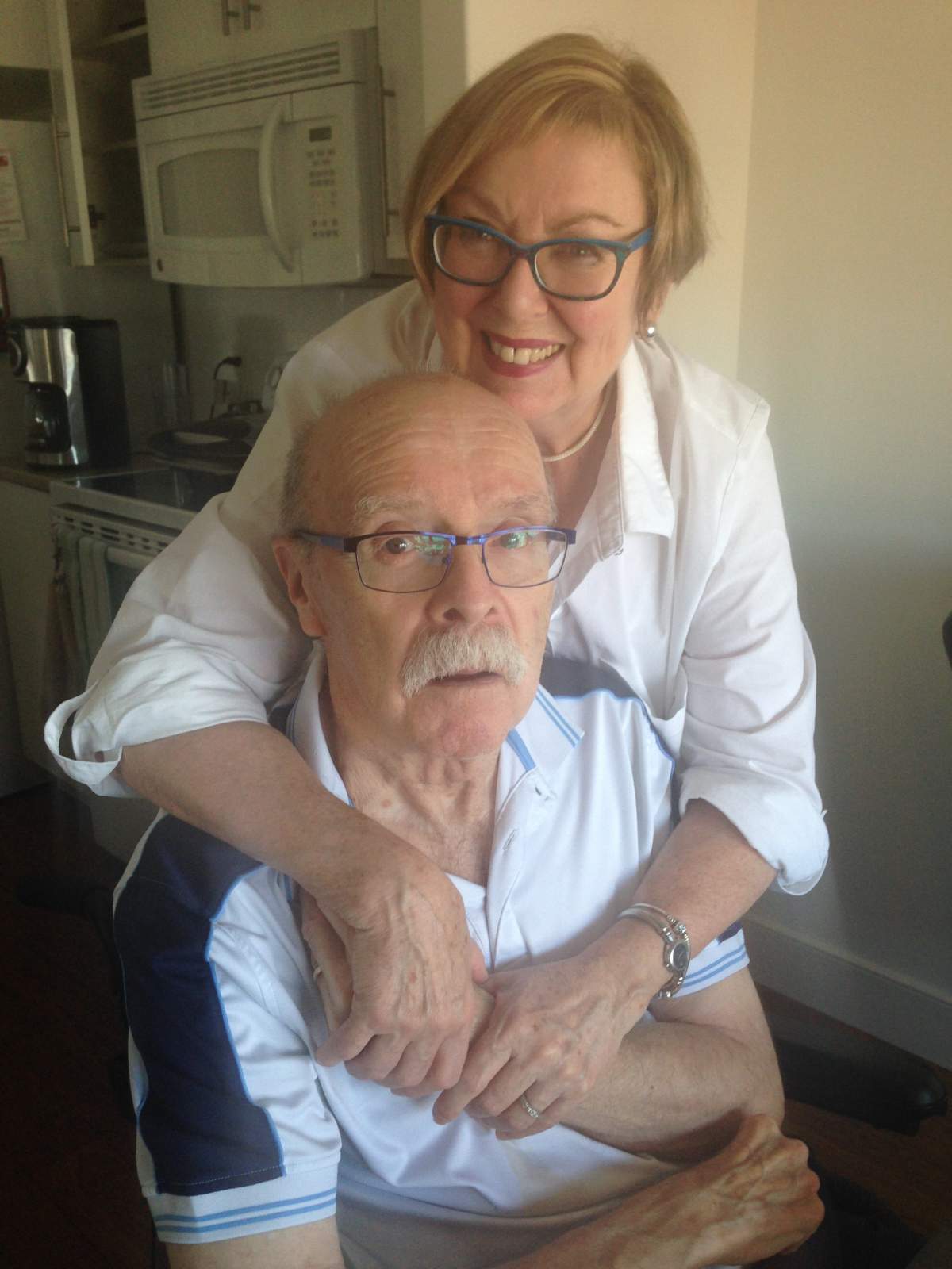 Theresa Zukauskas poses with her husband Walter Zukauskas