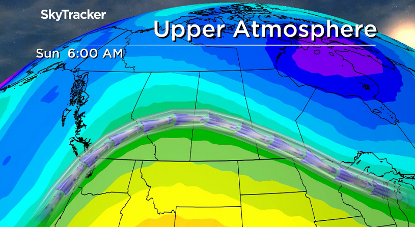 An upper ridge of high pressure helps hold us in the heat this weekend.