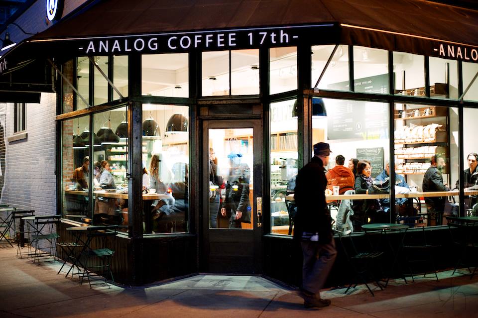 Analog Coffee's flagship location in Calgary on 17 Avenue S.W. 