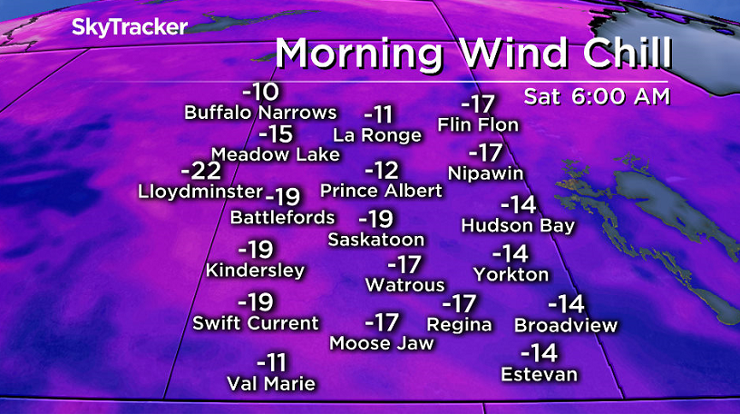 Another cool morning is on the way for Remembrance Day, feeling close to -20 with wind chill to start.