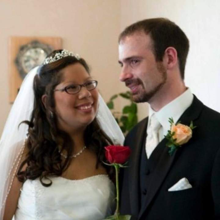 Nikiyah Mulak-Dunn and her husband Benjamin Dunn on their wedding day.