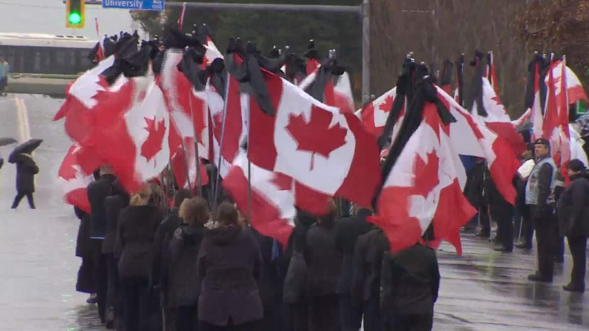 In pictures: Emotional memorial for fallen Abbotsford officer John Davidson - image