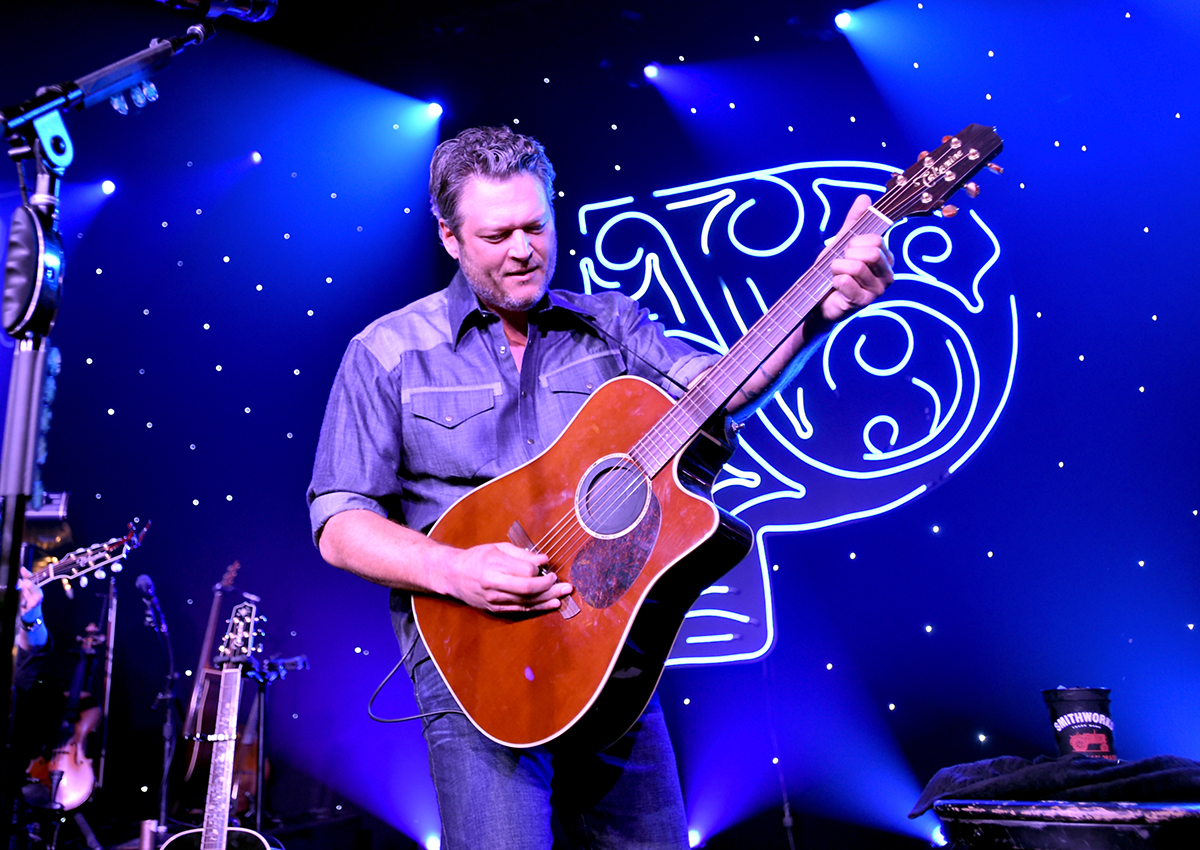 Singer-songwriter Blake Shelton performs onstage for Pandora Sounds Like You: Country on November 3, 2017 in Nashville, Tennessee. 