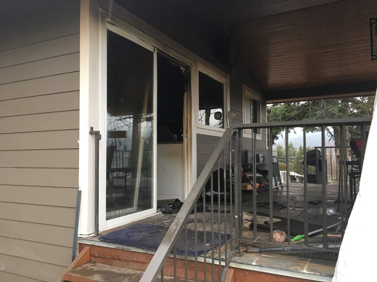 Lake Country house heavily damaged in overnight fire - image