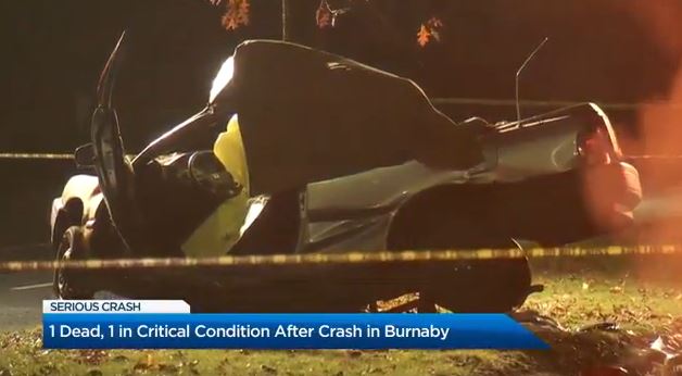 1 person died and 1 person was rushed to hospital in this crash Sunday night.