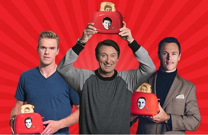 Canadian Tire has teamed up with hockey superstars Connor McDavid, Wayne Gretzky and Jonathan Toews to release three new custom toasters. 