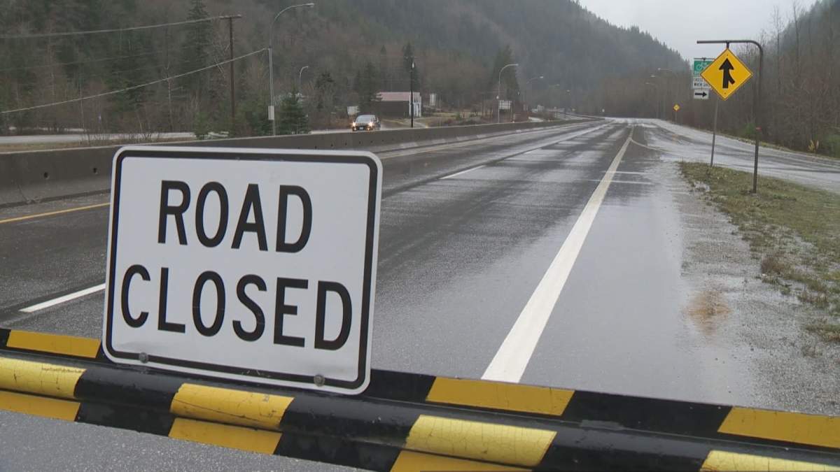 Coquihalla Highway closed southbound due to semi fire - image