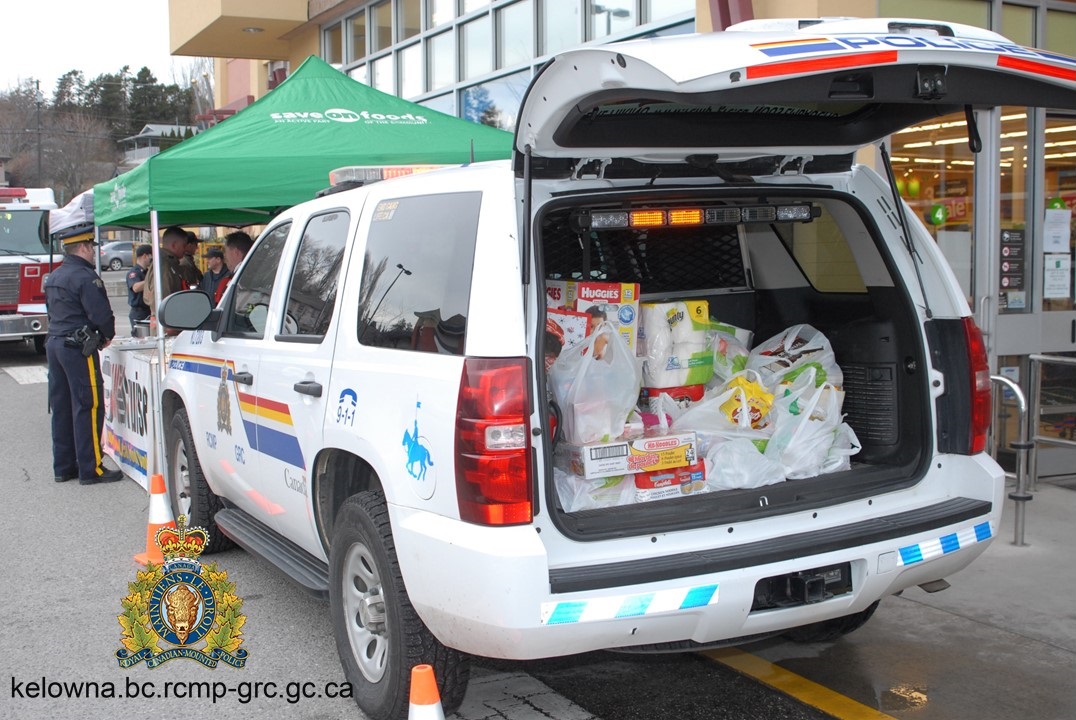 Cram the Police Cruiser event to benefit Lake Country food bank - image