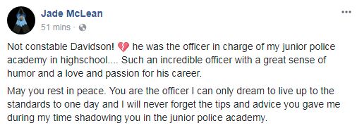 ‘An honour and a privilege to be arrested by you’: memories of Const. John Davidson - image