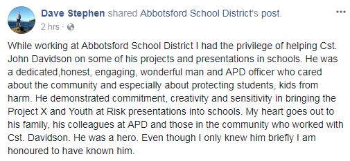 ‘An honour and a privilege to be arrested by you’: memories of Const. John Davidson - image