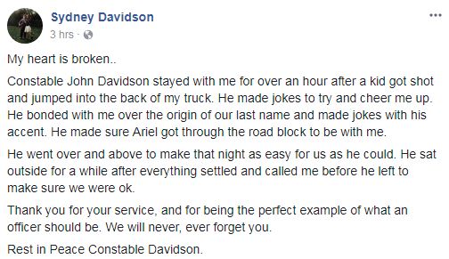 ‘An honour and a privilege to be arrested by you’: memories of Const. John Davidson - image