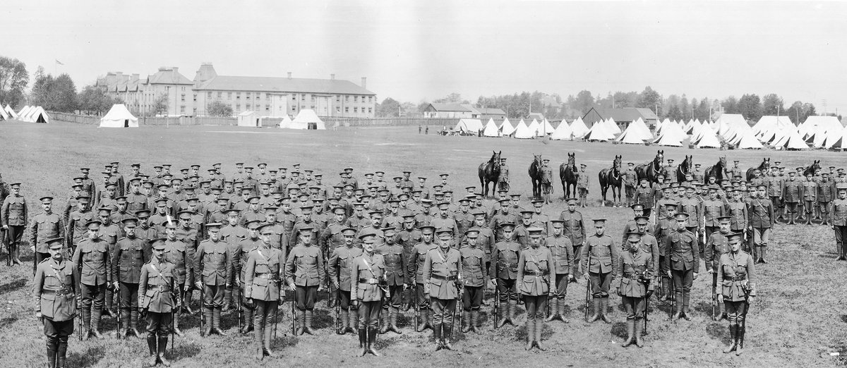 33rd Canadian Infantry Battalion in London, ON, 1915. 