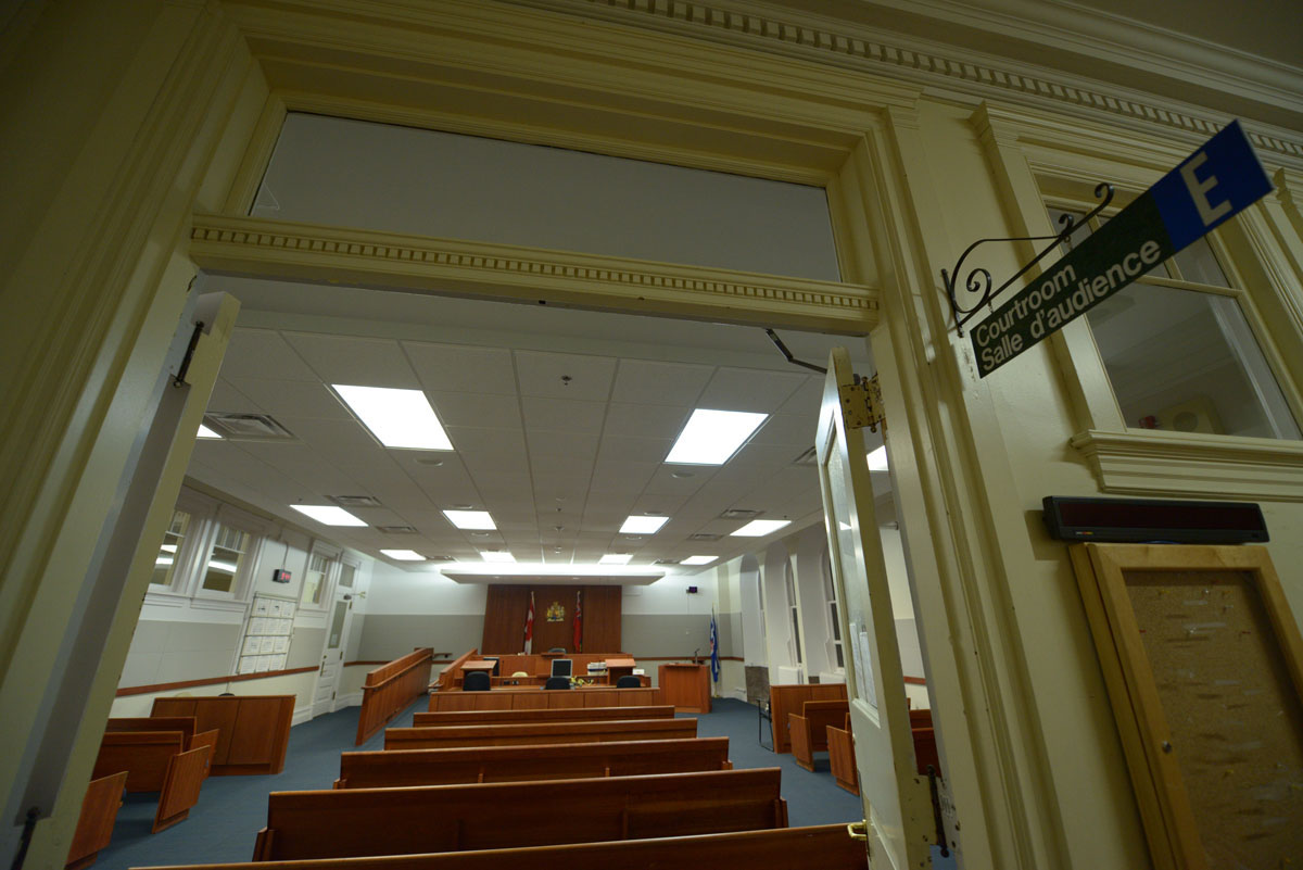 A provincial offences courtroom in Toronto is seen in this file image. 
