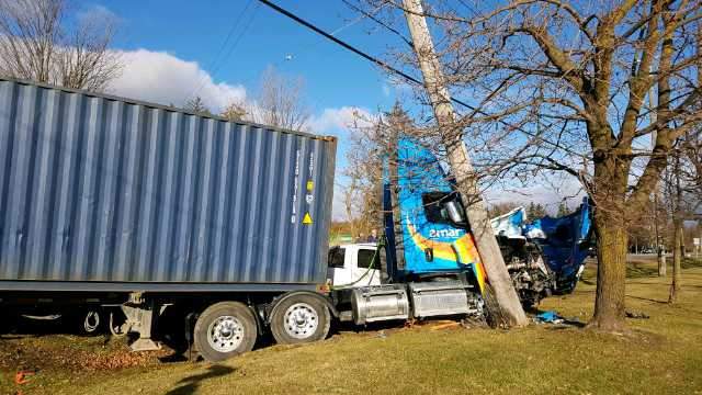 Over 1,700 customers lost power Monday morning after a transport truck hit a pole. 