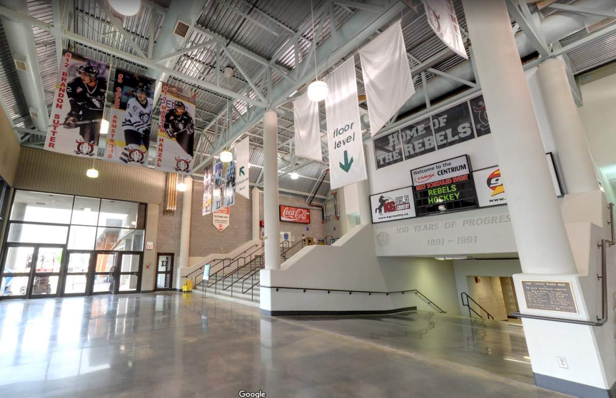 The Enmax Centrium, the home of the Red Deer Rebels.