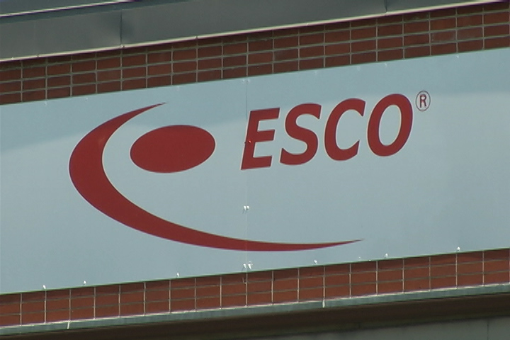 A worker suffered burns while using an acetylene torch at the Esco plant in Port Hope on Wednesday night.