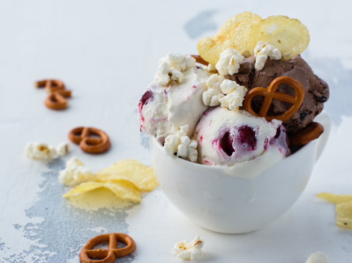 Don't shy away from snacking on ice cream or popcorn, the experts say. Between the two, you'll get a healthy dose of calcium and fibre. Just enjoy them in moderation. 