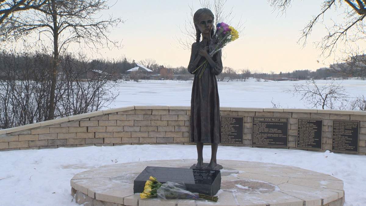 “Bitter Memories of Childhood\” stands in Wascana Park as a memorial to those who died during the Holodomor.
