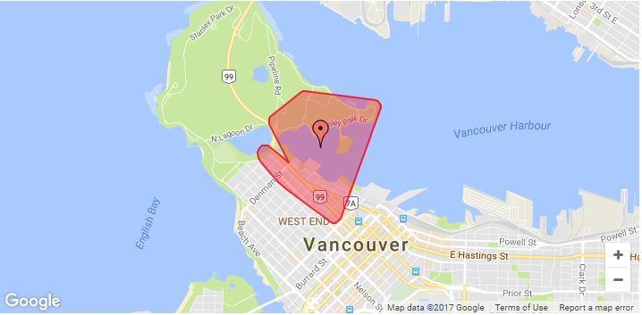 Hundreds of people in Vancouver's west end without power early Thursday morning.