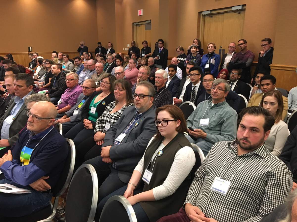 About 400 people attended the sold-out Alberta Party annual general meeting in Red Deer, Alta. Saturday, November 18, 2017.
