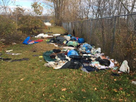 Monctonians concerned over garbage, tents appearing at former Moncton ...