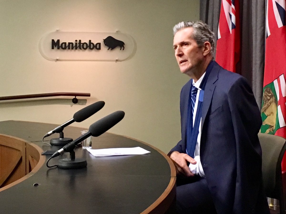 Manitoba Premier Brian Pallister speaking about his government's Throne Speech for 2018. 