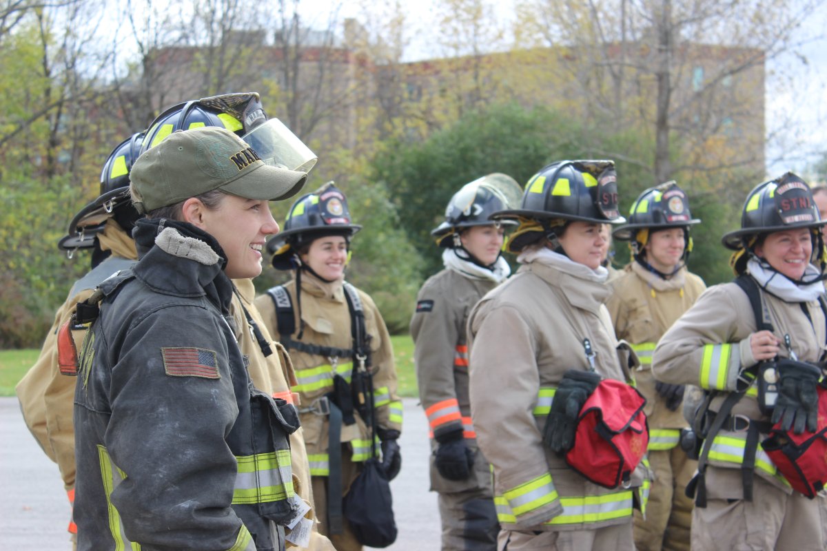 The London Fire Department is hosting an annual conference, that brings together women firefighters from across the country. 
