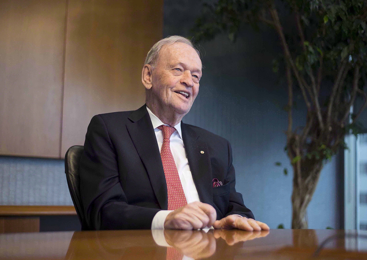 Former prime minister Jean Chretien participates in an interview, Tuesday, March 7, 2017 in Ottawa.